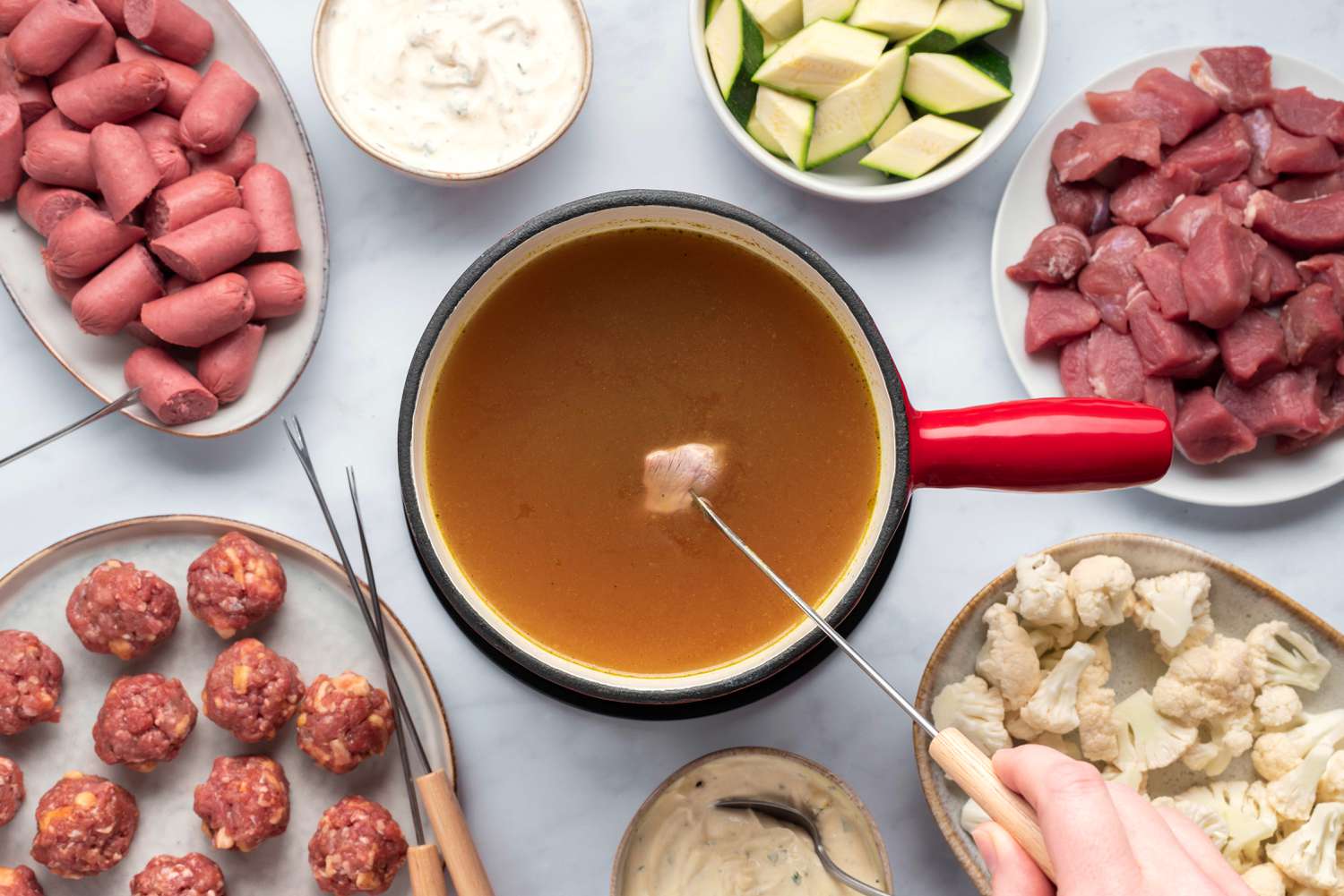 how-to-eat-meat-fondue