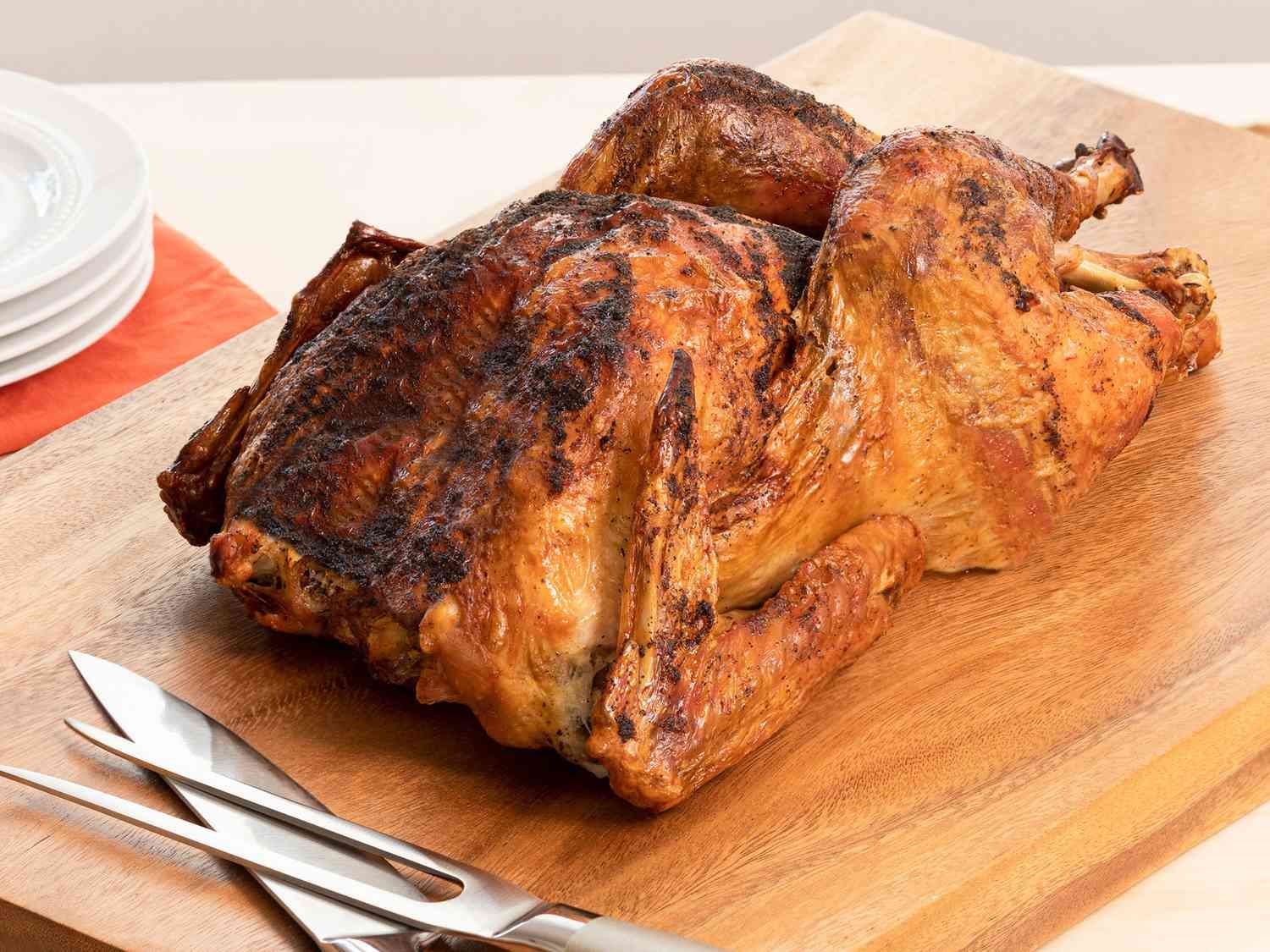 how-to-grill-a-cook-turkey