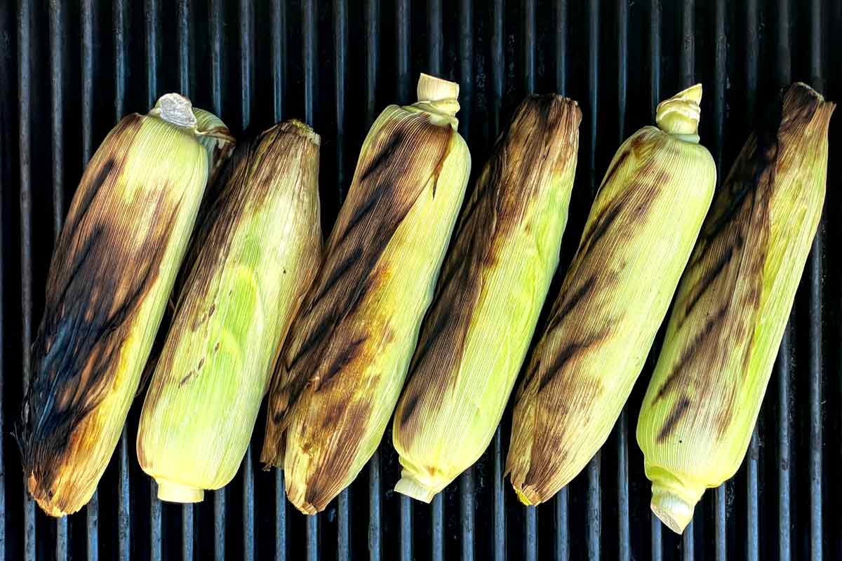 How to Grill Corn in the Husk - Sinful Nutrition
