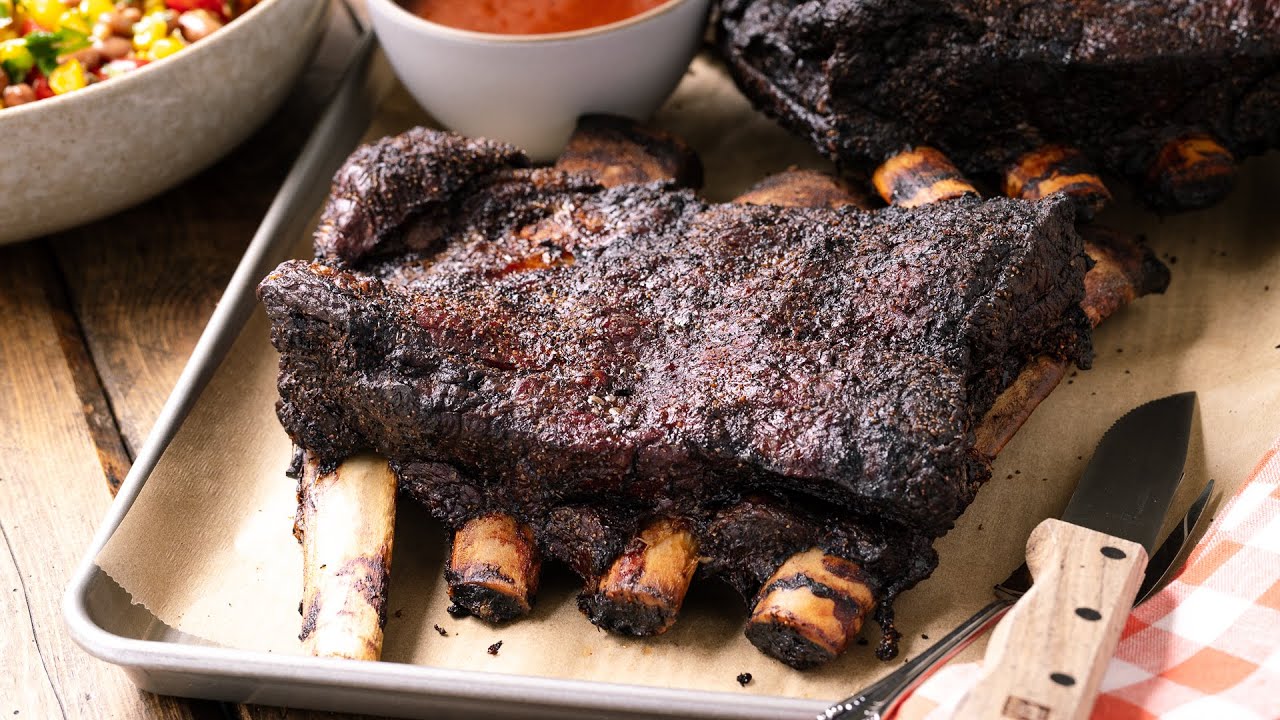 Pork ribs outlet on pellet grill