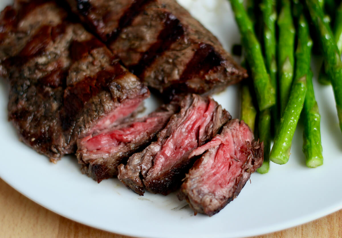 Perfect grilled outlet medium rare steak