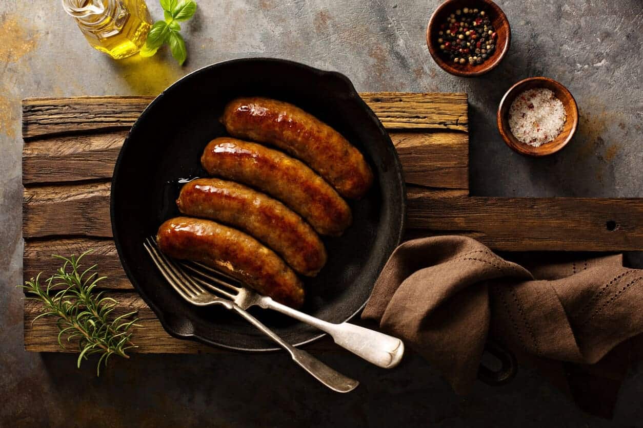 how-to-pan-fry-frozen-sausages