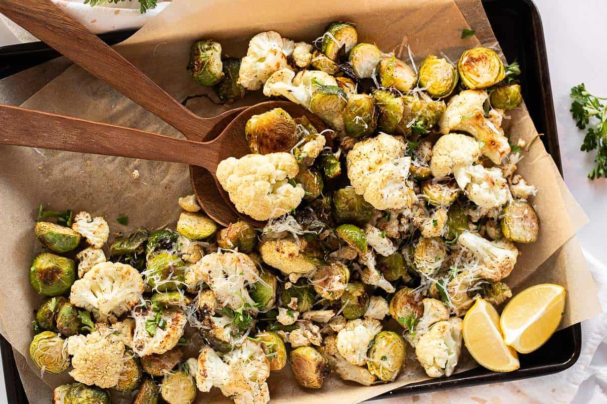How To Roast Cauliflower Brussels Sprouts And Zucchini