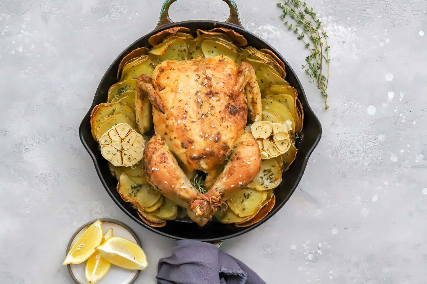 how-to-roast-chicken-in-skillet