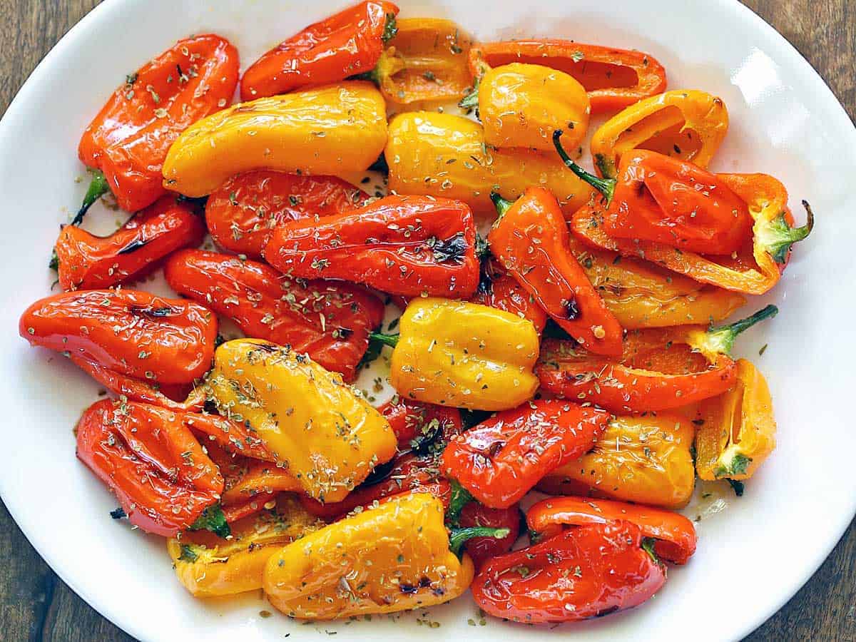 How To Roast Sweet Peppers Mini Peppers In Oven