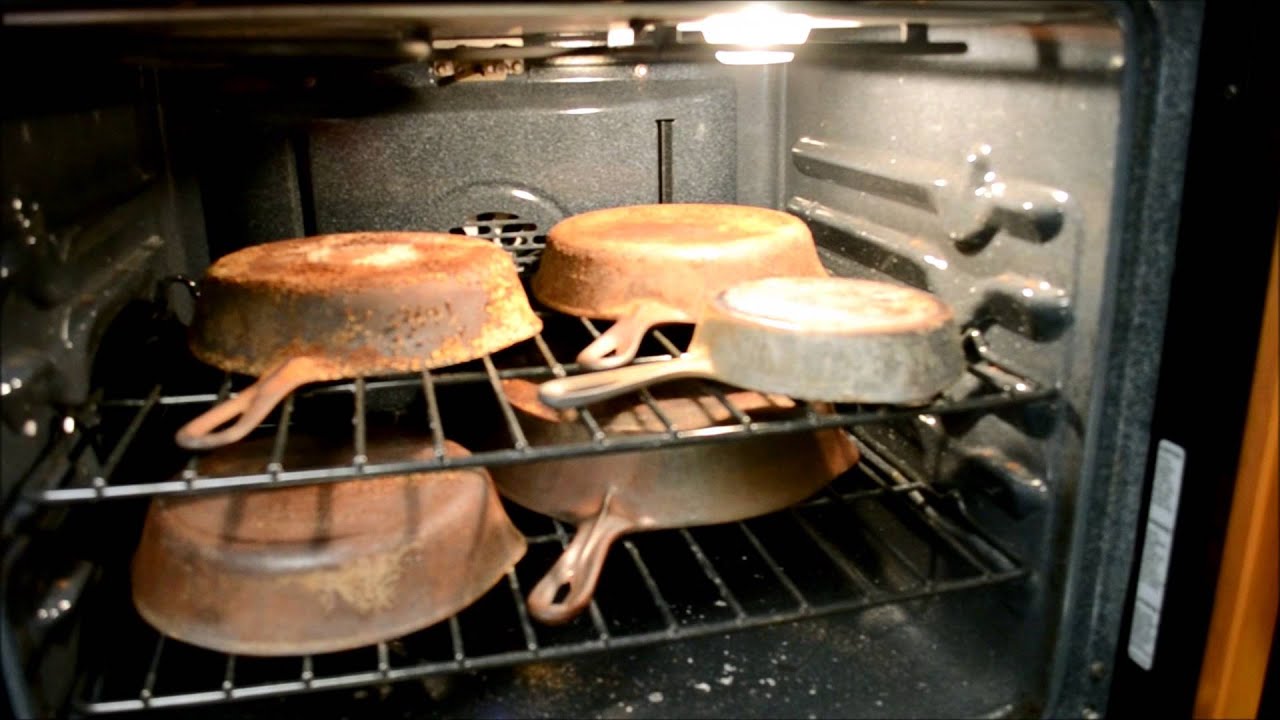 how-to-season-a-rusty-cast-iron-skillet-self-cleaning-oven