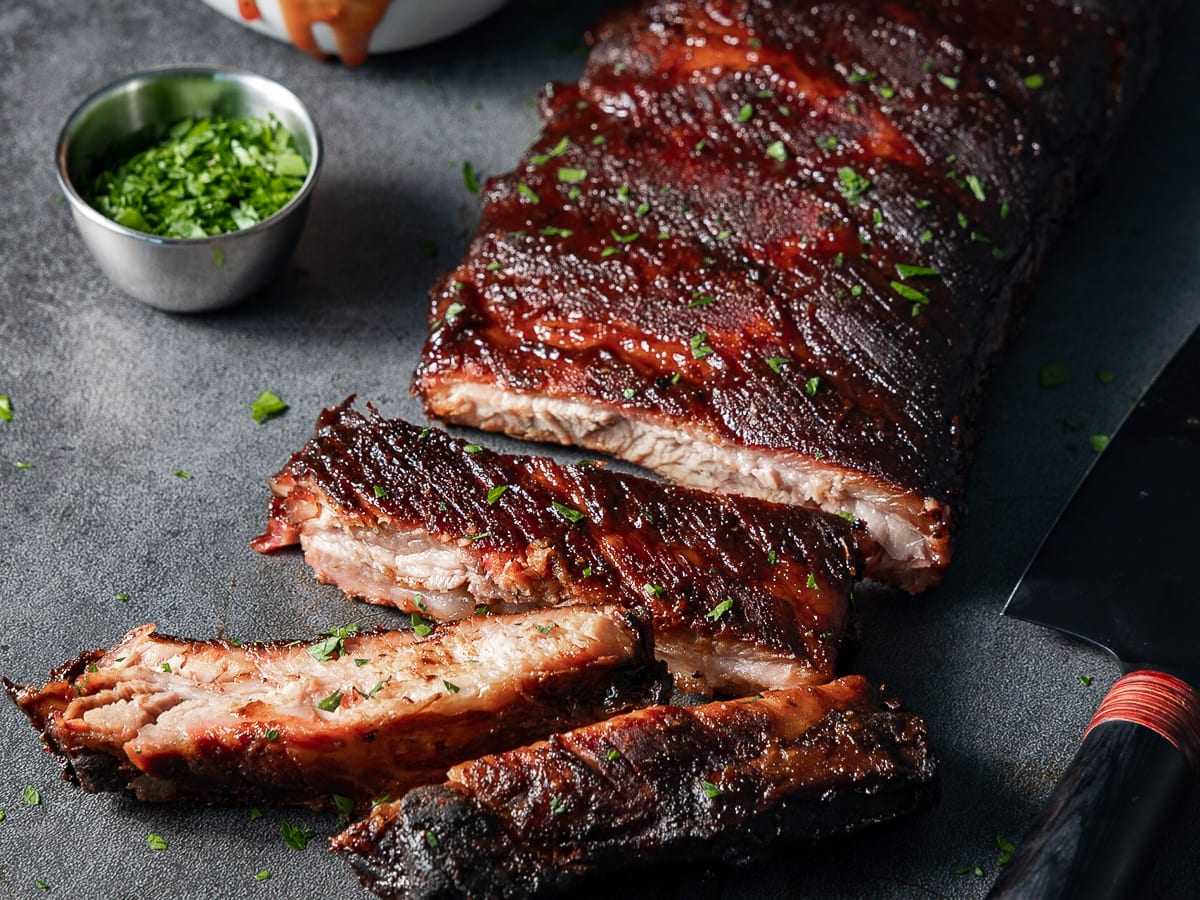 Preparing baby back outlet ribs