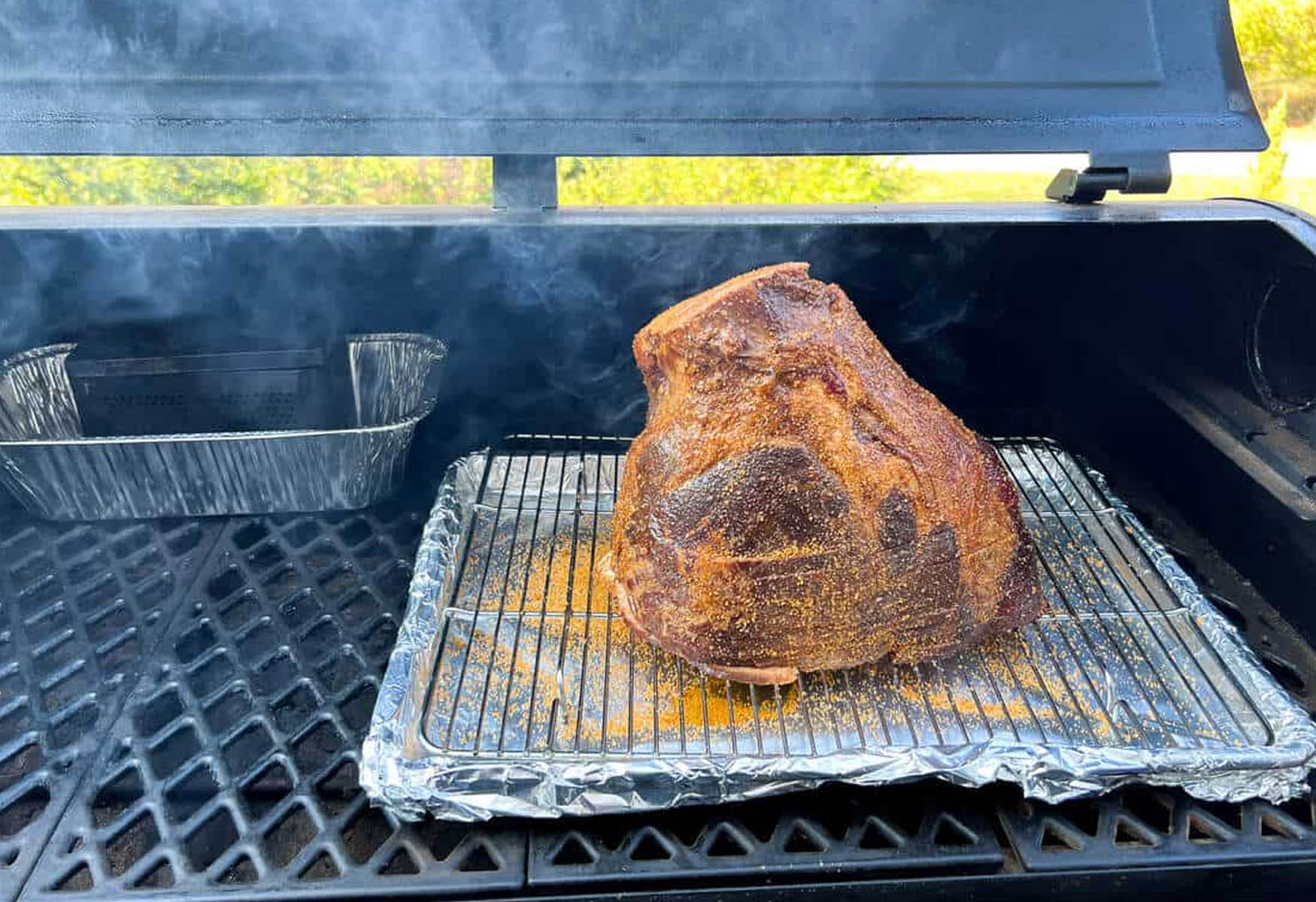 Pellet grill smoked clearance ham