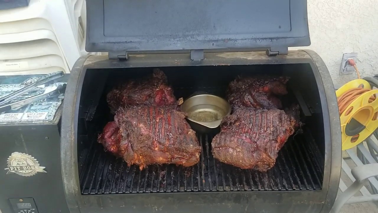 Pork butt shop on pit boss