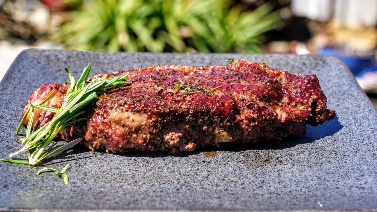 How To Smoke Strip Steak On Master