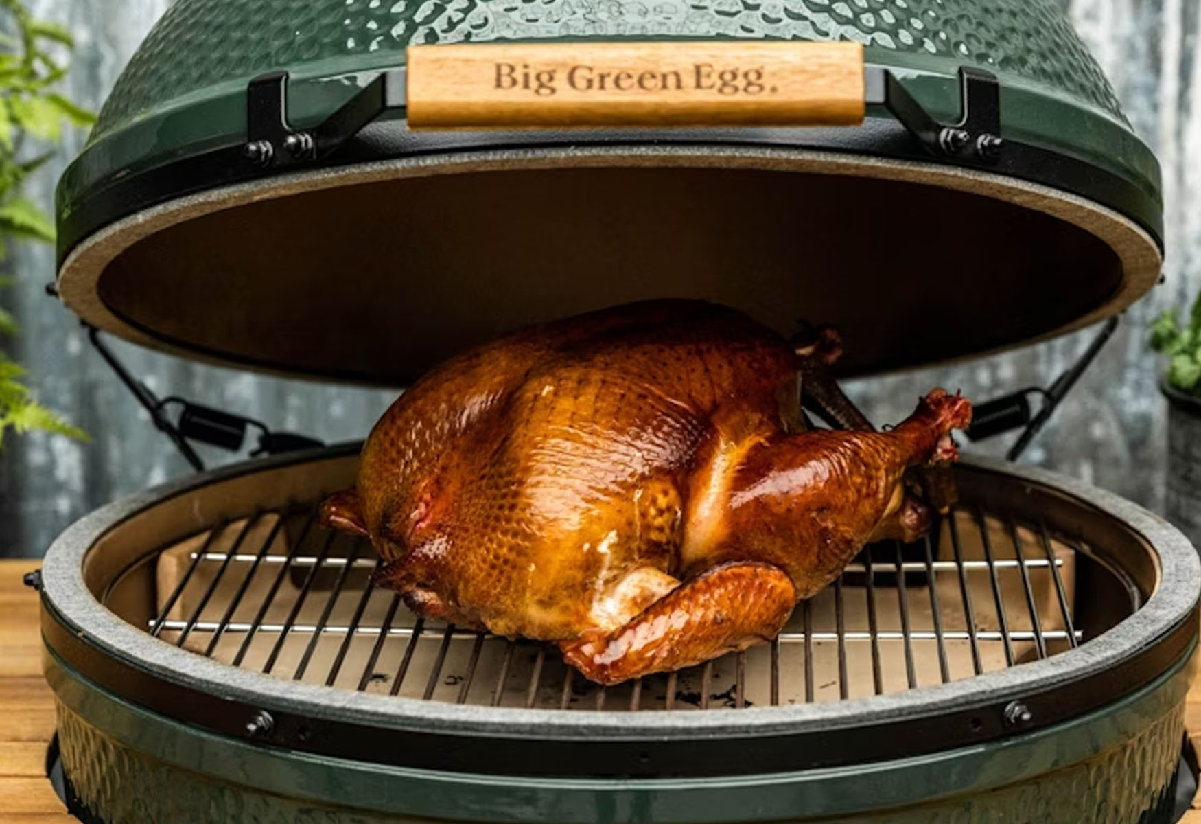 Green egg smoked turkey sale