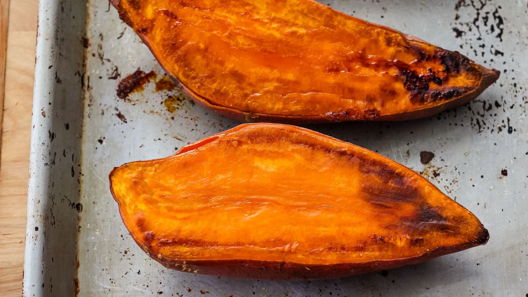How to Bake Half a Sweet Potato