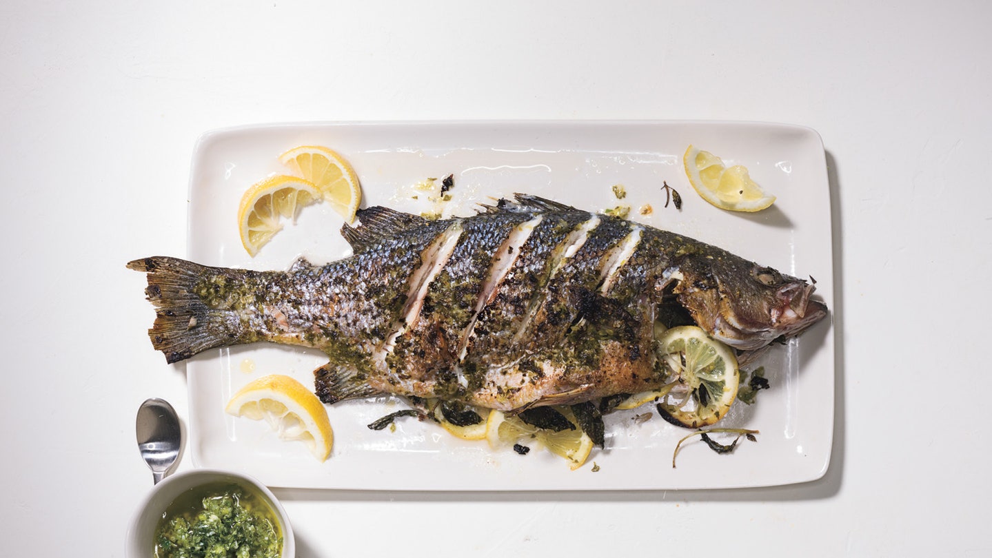How to Bake Striped Bass