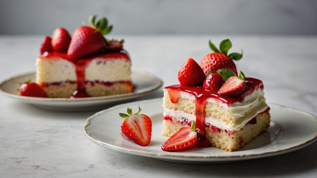 Sumptuous Strawberry Cake Variations Featuring Fresh Strawberries