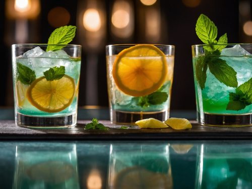 Chilled Mint Cocktail Creations