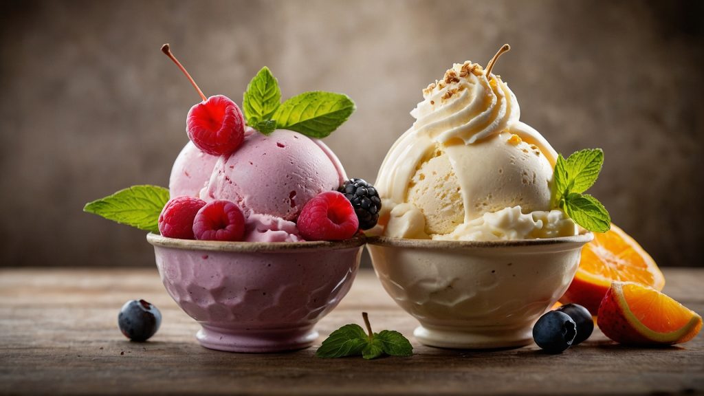 Summertime Fresh Fruit Ice Creams and Sorbets