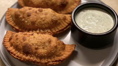 empanada with greek yogurt dipping sauce recipe