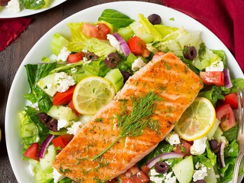 greek salmon salad recipe