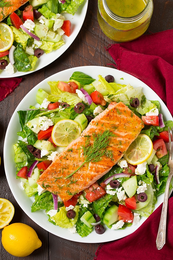 greek salmon salad recipe