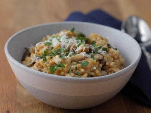 mushroom and leek risotto recipe
