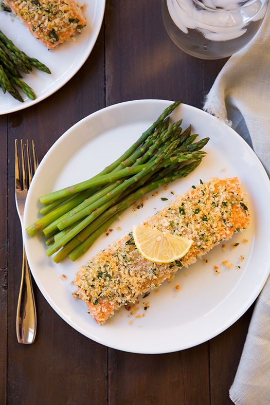 panko crusted honey mustard salmon recipe