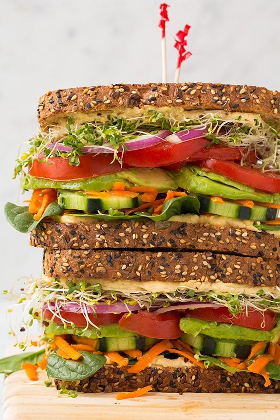 veggie and hummus sandwich recipe