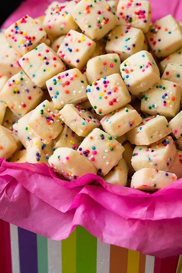 5 ingredient funfetti shortbread bites recipe