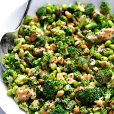 asian broccoli salad with peanut sauce recipe