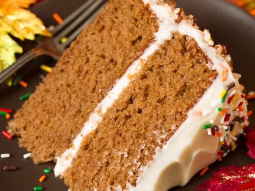 autumn spice cake with cream cheese frosting recipe