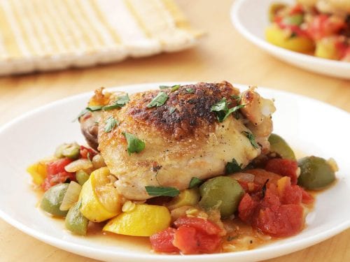 baked chicken with mezzetta olives and roasted red peppers recipe