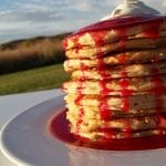 best buttermilk pancakes with fresh raspberry syrup recipe