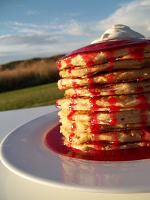 best buttermilk pancakes with fresh raspberry syrup recipe