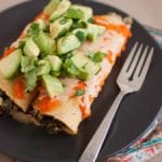 black bean enchiladas with roasted red pepper sauce recipe