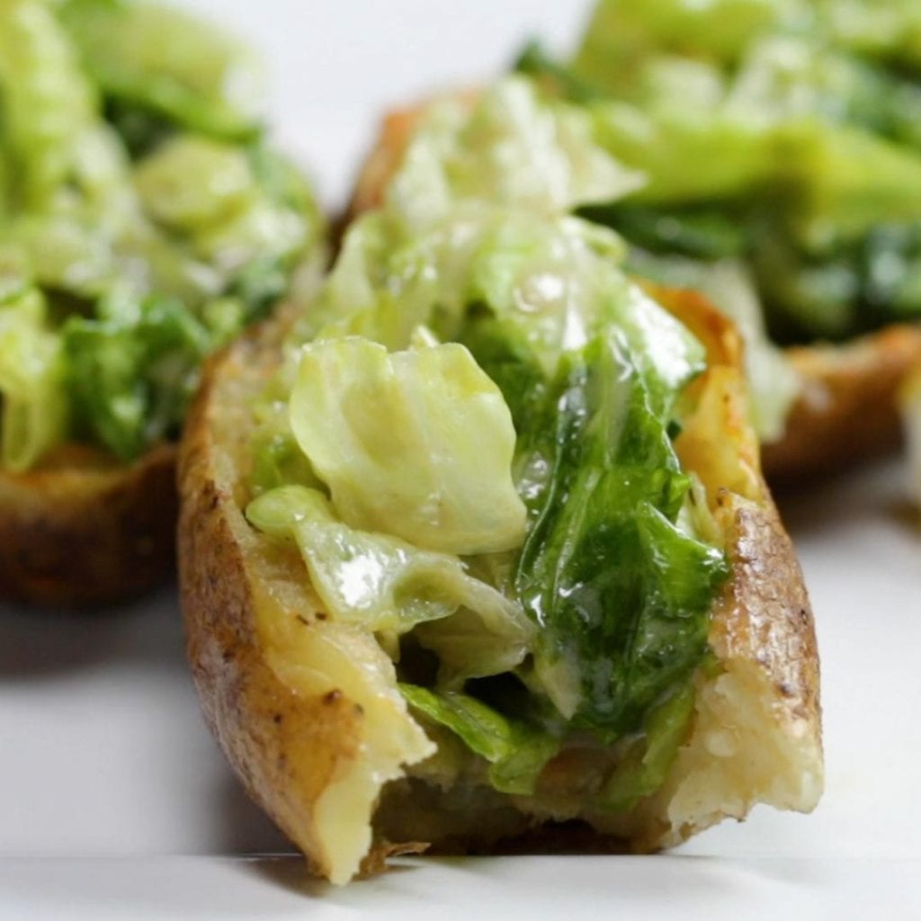 caesar salad potato skins recipe