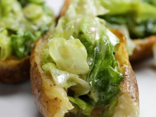caesar salad potato skins recipe