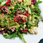 cherry couscous & arugula salad with balsamic vinaigrette recipe