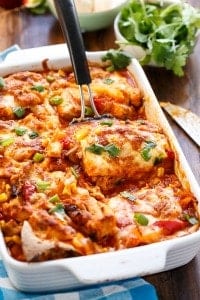 chicken and corn enchilada bake recipe