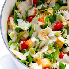 chicken caesar pasta salad recipe