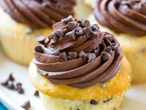 chocolate chip cupcakes recipe