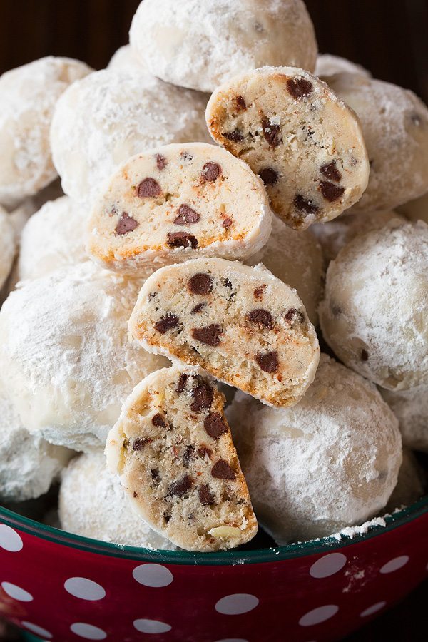 chocolate chip snowball cookies recipe