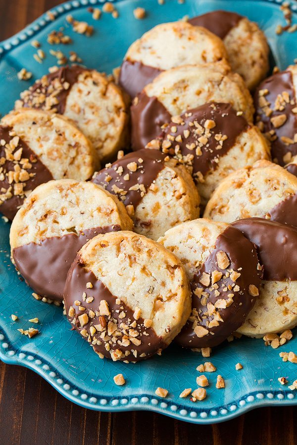 toffee pecan shortbread cookies recipe