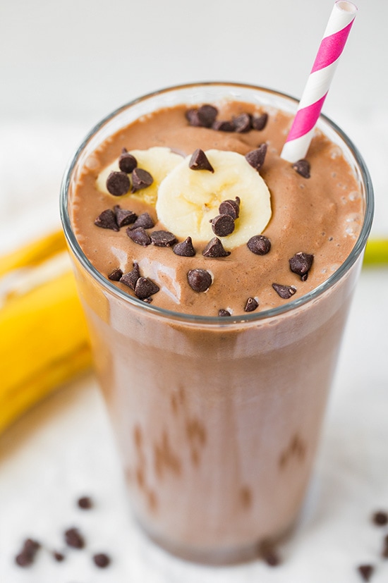 chocolate peanut butter banana breakfast shake recipe