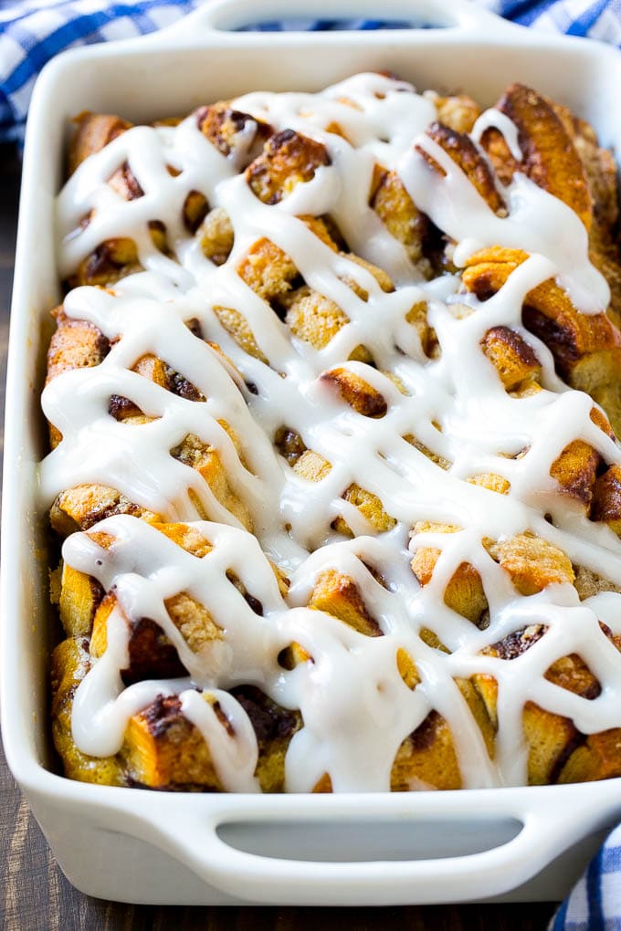 cinnamon roll french toast casserole recipe