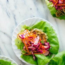 colorful veggie lettuce wraps recipe