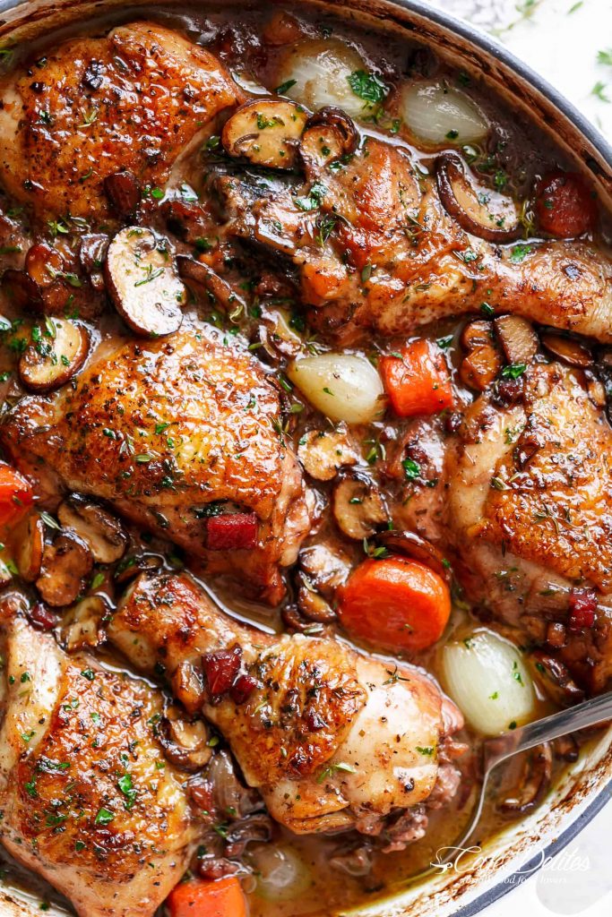 Slow-Cooked Coq Au Vin Recipe