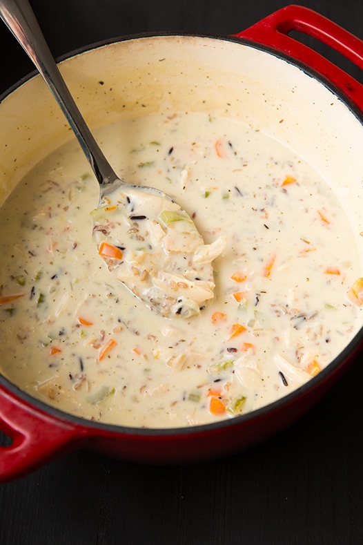 creamy chicken and wild rice soup recipe