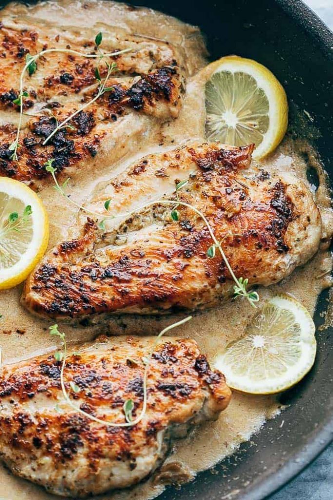 creamy lemon thyme chicken recipe