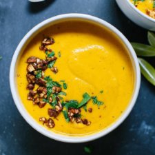 creamy thai carrot sweet potato soup recipe