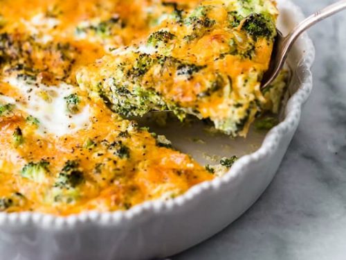 crustless broccoli & cheddar quiche recipe