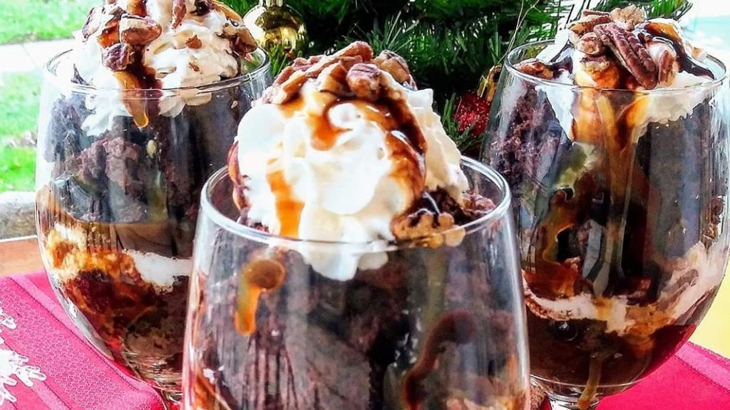 decadent gourmet double chocolate turtle pecan trifle recipe